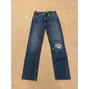 Hudson Nico Mid-Rise Super Skinny Jeans - Size 27 - Medium Blue